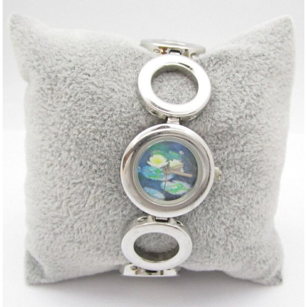 Women Musee Marmottan Monet Quartz Analog 22mm Round Watch (G675) "New Battery"
